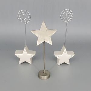 Stars Picture Holder, Table Number Holder Lot of 3